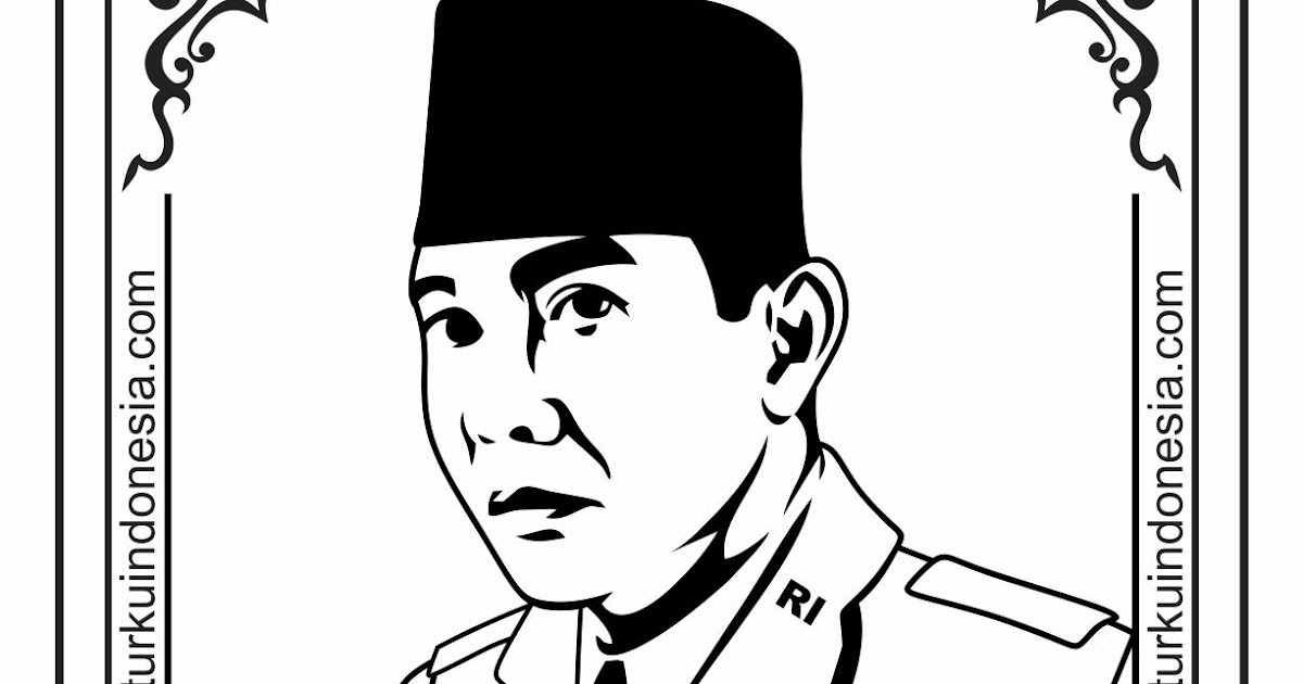 catatanku anak desa Mewarnai Gambar  Soekarno 