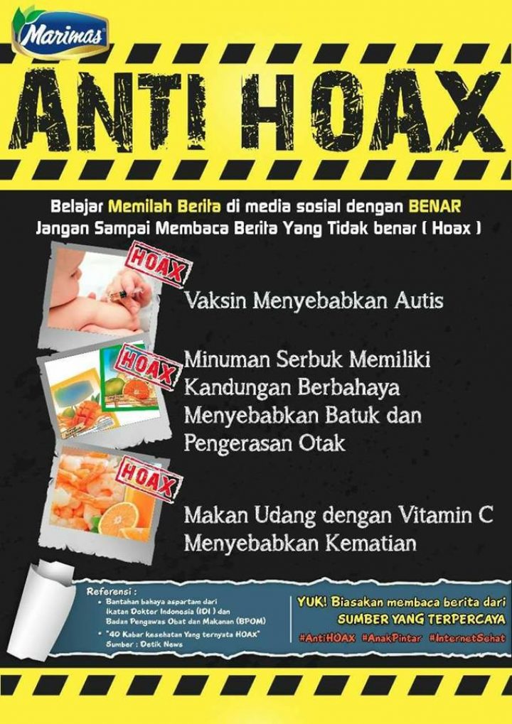  Poster  Anti Hoax  Belajar Dibayar