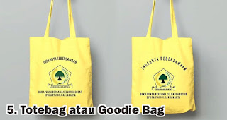 Totebag atau Goodie Bag merupakan salah satu rekomendasi merchandise terbaik untuk kampanye