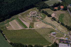Andernach permaculture site from the air.