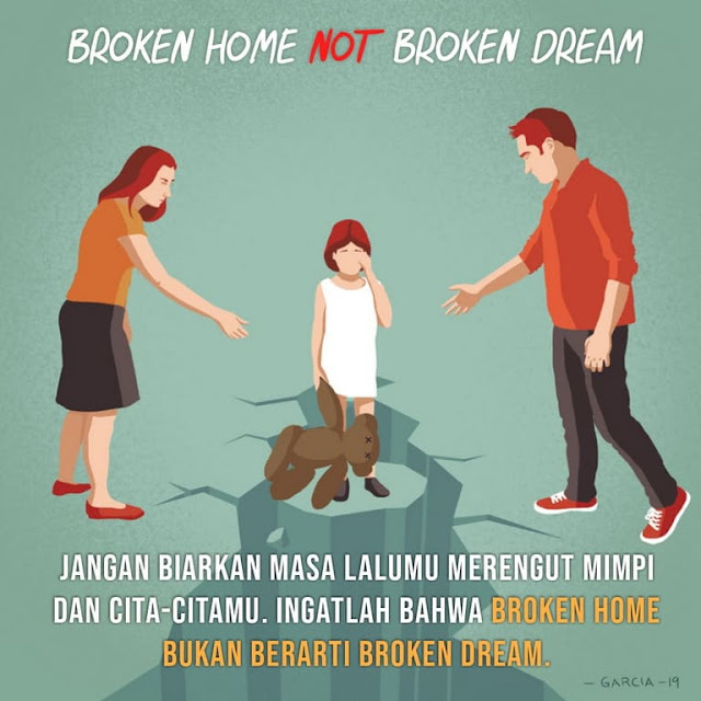 Caption Anak Broken Home  Hal