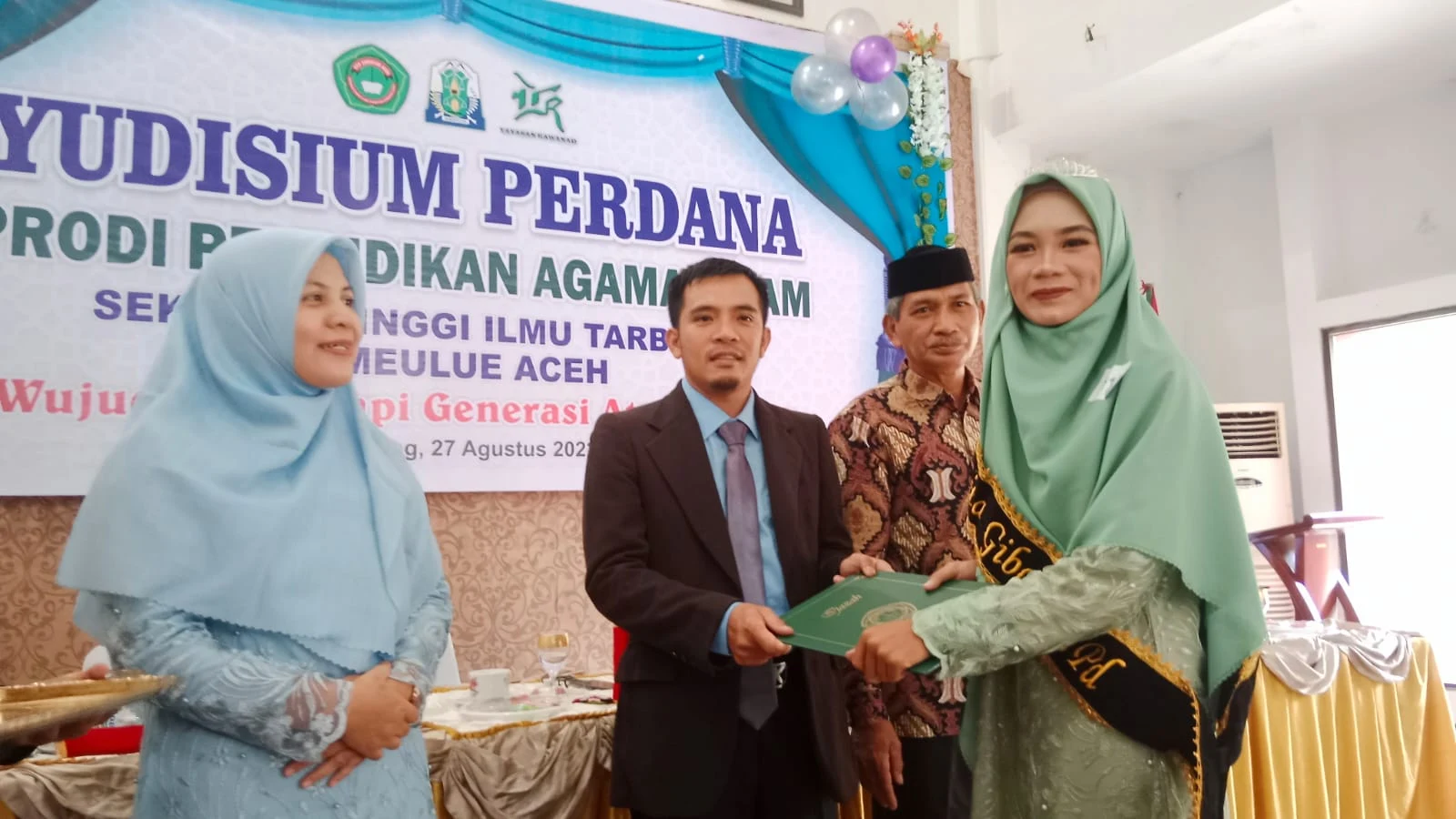 STIT Simeulue Gelar Yudisium Perdana Prodi Pendidikan Agama Islam (PAI)