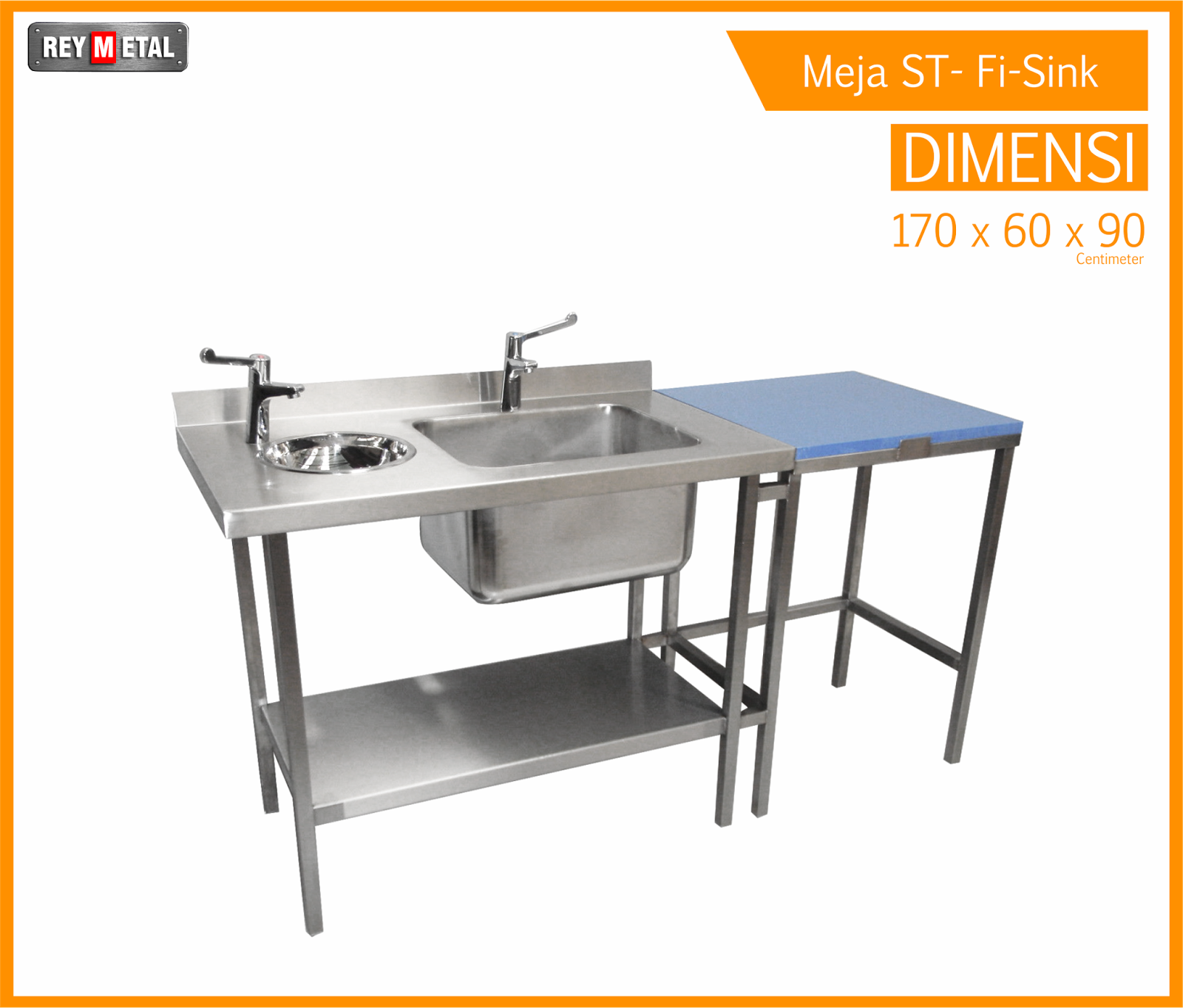 Harga Meja  Dapur  Stainless  Khusus Daging Plus Sink 