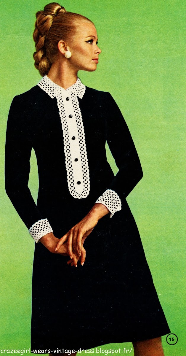 ... petite+robe+noir+blanche+annÃ©es+60+1960+mode+couture+fashion+yeye.jpg