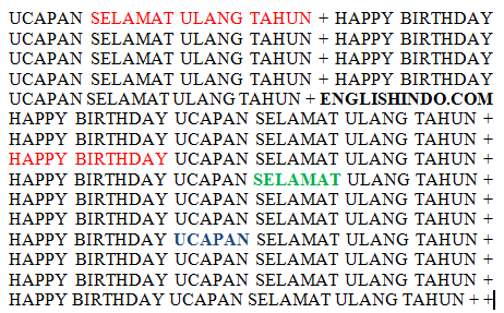 Ucapan Selamat Ulang Tahun Birthday Sayings