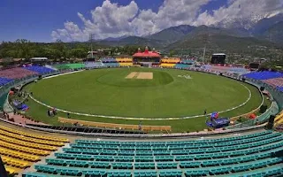 हिमाचलप्रदेश क्रिकेट एसोसिएशन धर्मशाला स्टेडियम पिच रिपोर्ट-  Himachal Pradesh Cricket Association Dharmshala Stadium pitch report in Hindi -