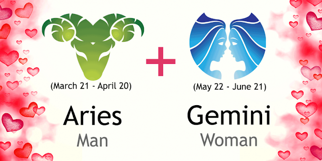 ARIES MAN AND GEMINI WOMAN LOVE COMPATIBILITY