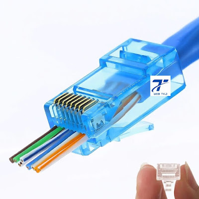 Gambar Kabel UTP yang biasa digunakan dalam LAN menggunakan Konektor