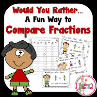  Would You Rather Fractions. A fun way to compare fractions.