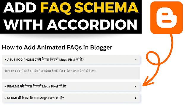 How to Add FAQs Schema in Blogger With Accordion in 2023 in Hindi