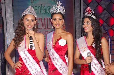 Miss India Contest Winner Kanishtha Dhankhar, Hasleen Kaur and Ankita Shorey