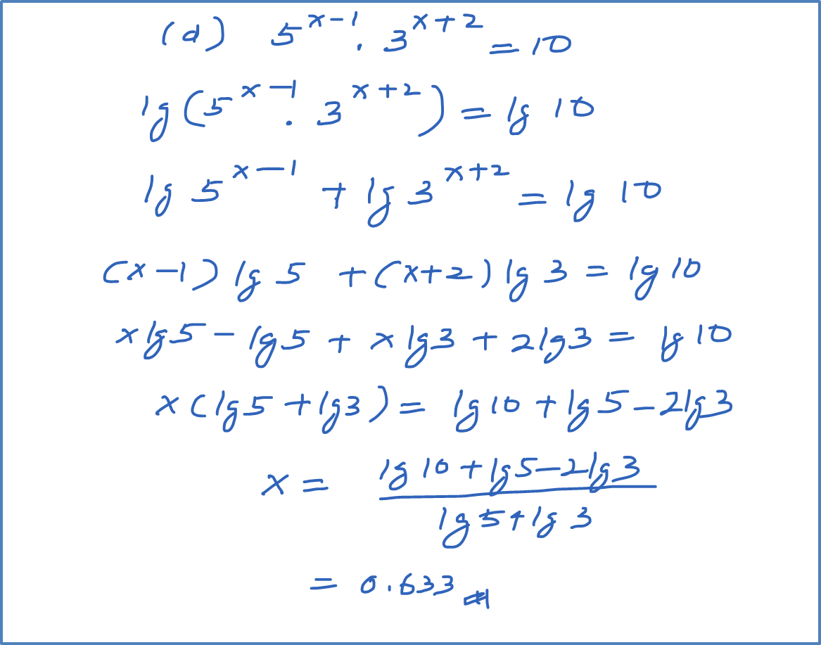 5.3 Persamaan yang Melibatkan Indeks (Contoh Soalan 