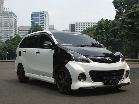  Modifikasi  avanza  ceper veloz hitam putih  silver all new 