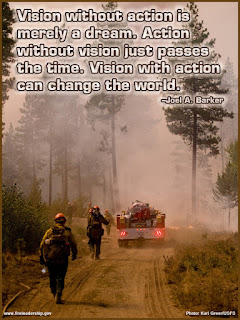 Vision without action is merely a dream. Action without vision just passes the time. Vision with action can change the world. - Joel A. Barker