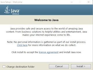 Install Java Runtime Environtment (JRE)