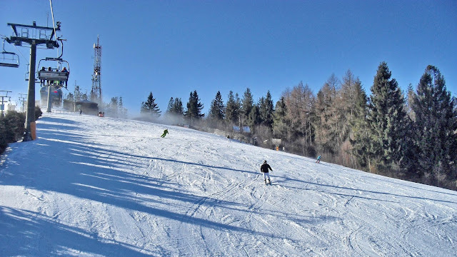 Narciarze na Czantorii