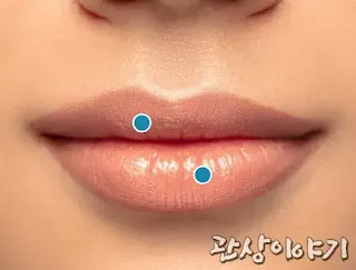입술-안에-있는-점