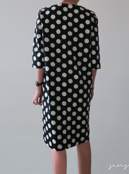 Polka Dot Shift Dress