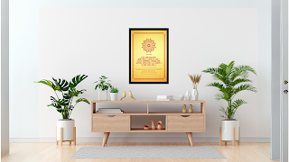 shanti mantra wall art