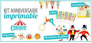 kit anniversaire cirque gratuit