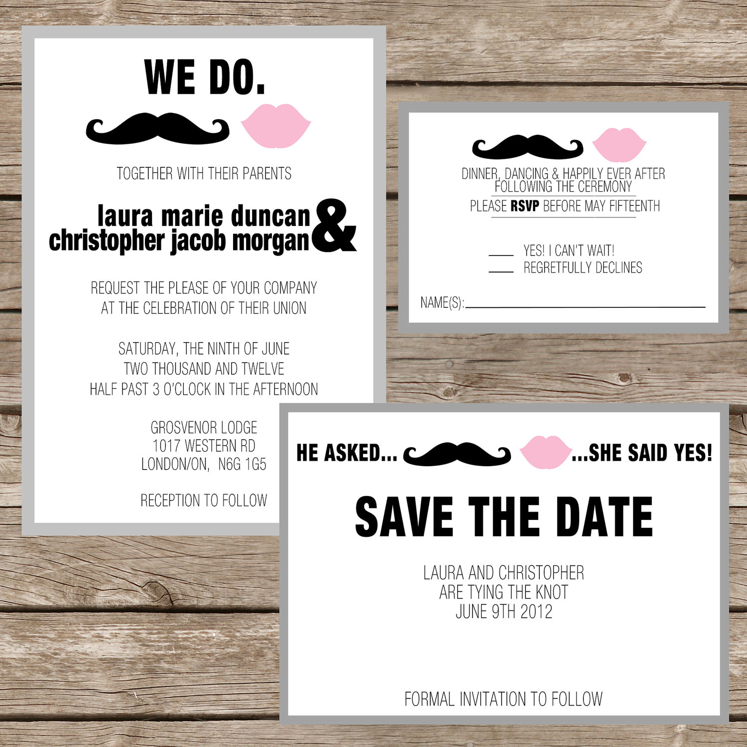 Wedding Litoon: Wedding Invitations