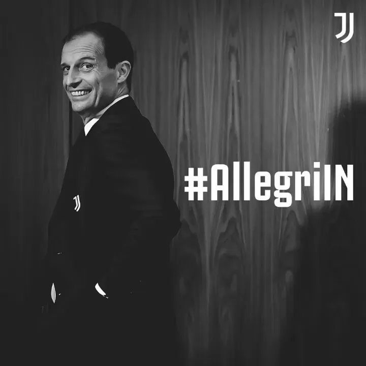 OFFICIAL: Allegri returns to Juventus to replace Pirlo as manager