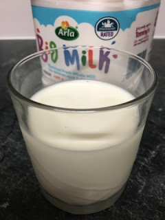 Milk in a glass