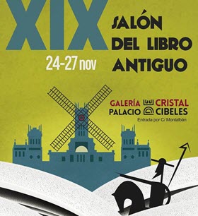 XIX Salón del Libro Antiguo de Madrid en el Palacio de Cibeles. Del 24 al 27 de noviembre