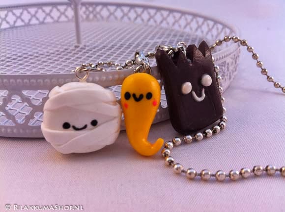 Kawaii Halloween set Charms on balls chain