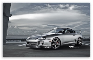 Animated Toyota Supra Wallpaper | Image | Photo | Red | Blue | black