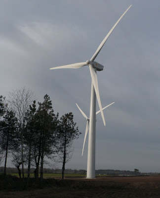 Photo du parc éolien de Plozévet - Kerigaret dans le Finsitère