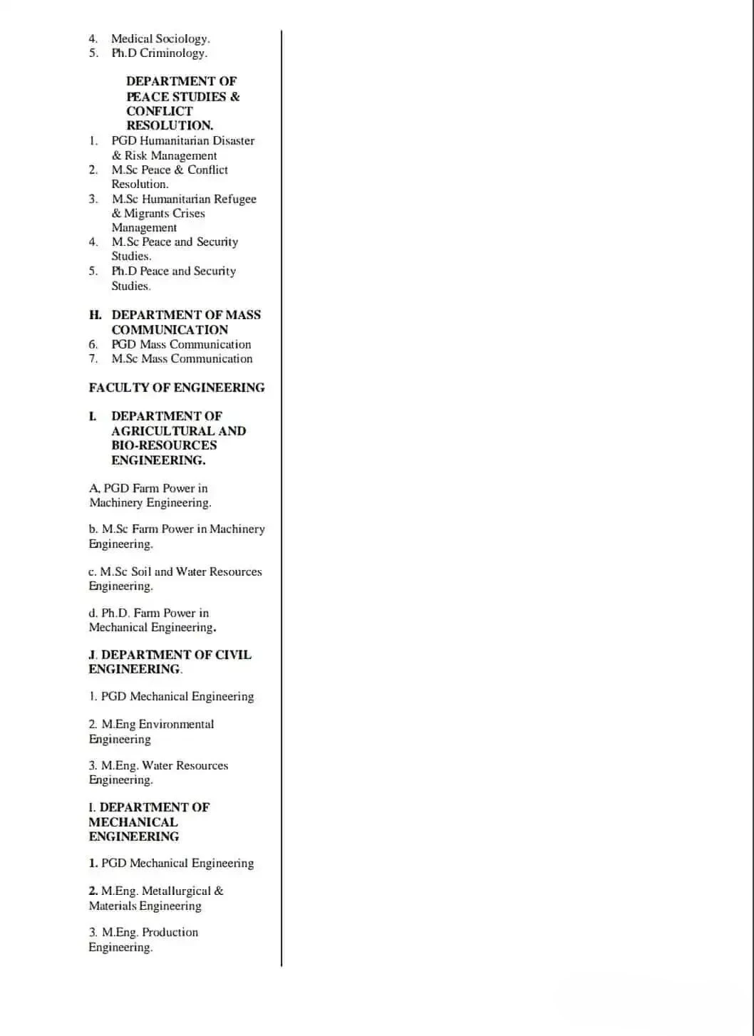 Taraba State University (TASU) Postgraduate Courses 3