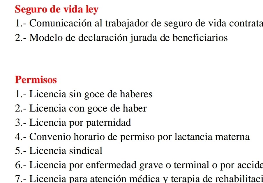 Legislación Laboral Peruana: Permisos y medidas 