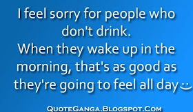 Quote about feeling sorry for those who do not drink