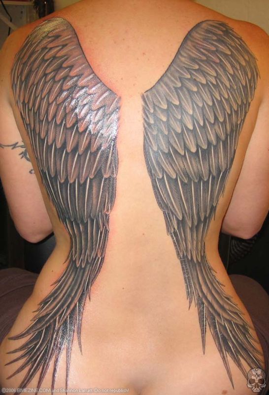 heart with wings tattoos. angels wings tattoos.