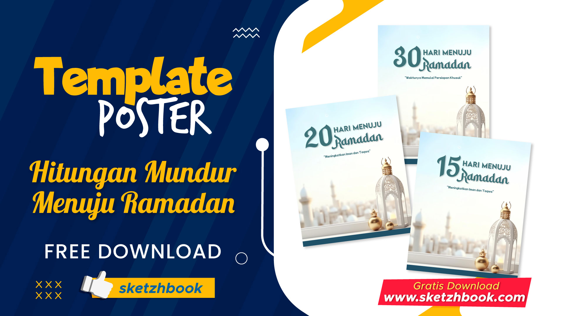 Gratis Template Poster Hitungan Mundur Menuju Ramadan