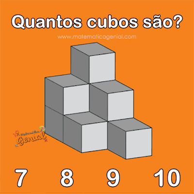 Raciocínio lógico: Quantos cubos são?