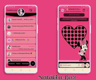 Minnie Pink Love Theme For YOWhatsApp & Fouad WhatsApp By Natalia Luz