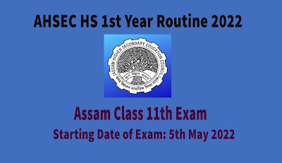 AHSEC HS 1st Year Routine 2022