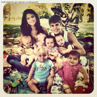 celebrity gossip Justin Bieber And Selena Gomez With Babies