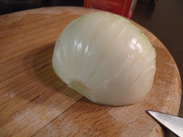 chopping the onion - sekljanje čebule