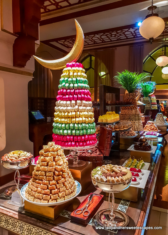 dessert table at the Palace Downtown Dubai iftar