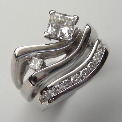 Diamond Wedding Rings Double Diamond Wedding Ring