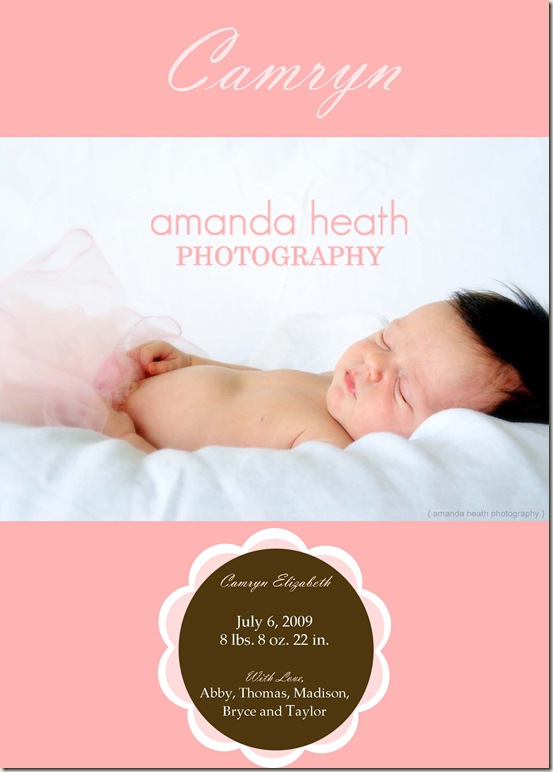 birth annc (bloom) blog