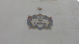 placa de rua em  Santarém Portugal