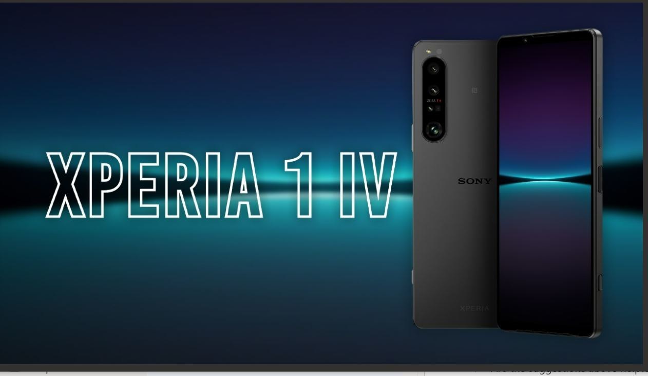 Sony Introduces Xperia 1 IV Flagship Smartphone
