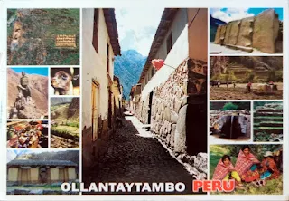 Postcard examples: Ollantaytambo Peru
