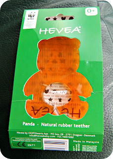 Hevea Natural Rubber Panda Teether Teething baby