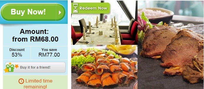 Lunch Buffet + Blue Coral Aquarium @ KL Tower offer, discount, KL, groupon malaysia