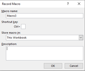 تسجيل ماكرو في لغة VBA